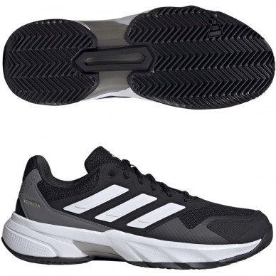 Adidas Courtjam Control M Clay Black heren 2025
