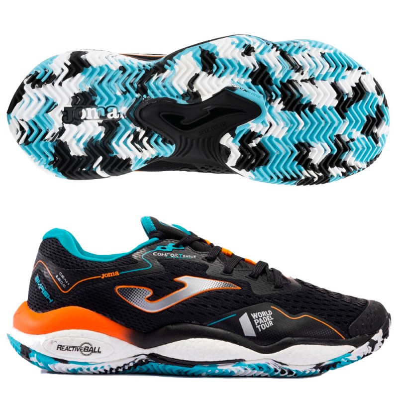 Joma Smash 2301 black turquoise heren 2024 Joma Smash 2301 black turquoise heren 2024