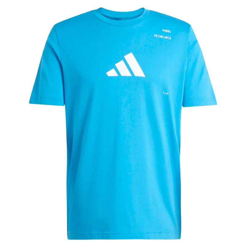 Adidas M Padel lichtblauw t-shirt Adidas M Padel lichtblauw t-shirt