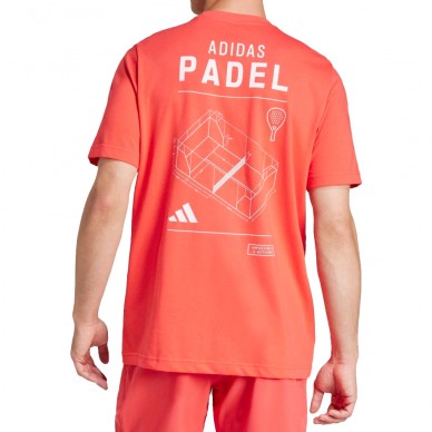 Adidas M Padel rode t-shirt