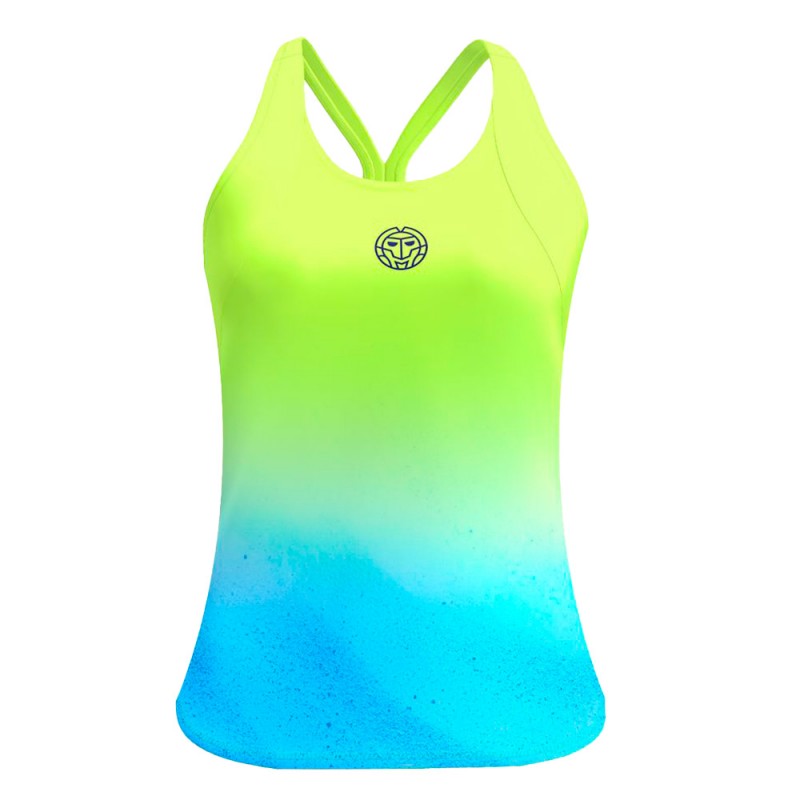 Bidi Badu Beach Spirit Tank gele blauwe T-Shirt Bidi Badu Beach Spirit Tank gele blauwe T-Shirt