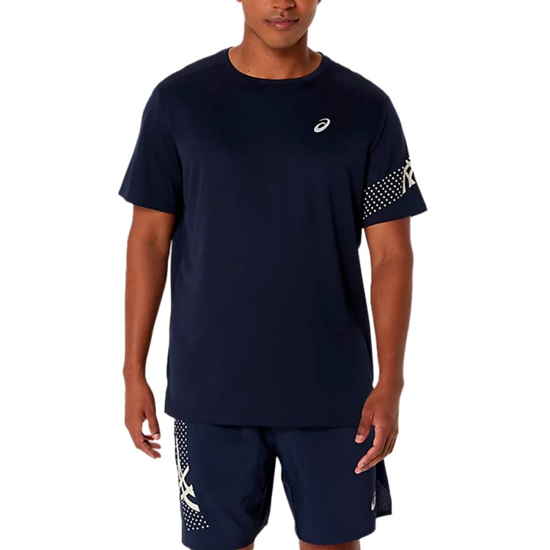 Asics Icon SS Top marineblauwe t-shirt