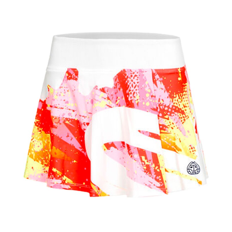 Bidi Badu Wild Arts Gedrukt Wavy wit roze rok Bidi Badu Wild Arts Gedrukt Wavy wit roze rok