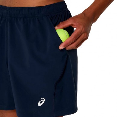 Asics Court 7IN marineblauw Short