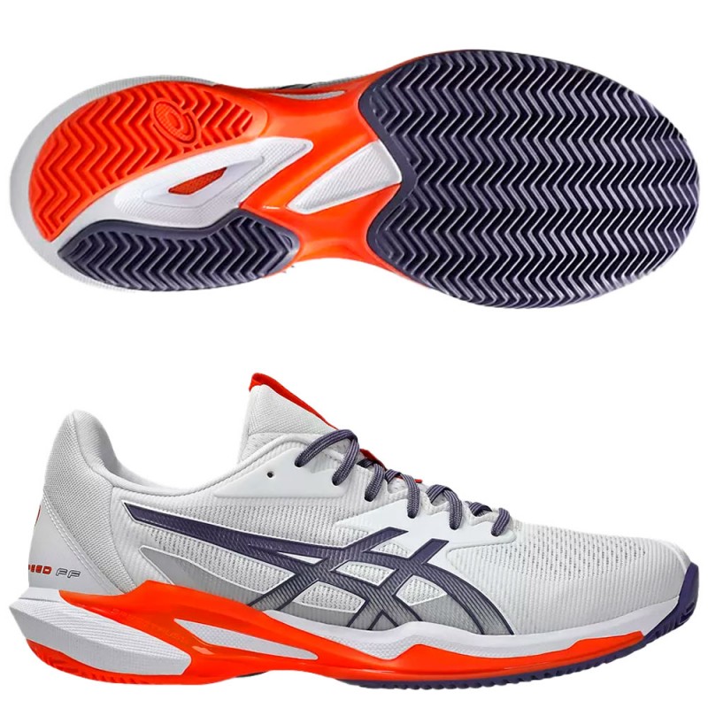 Asics Solution Speed FF 3 Clay white greyish purple heren 2025
