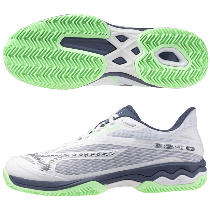 Mizuno Wave Exceed Light CC white heren 2025 Mizuno Wave Exceed Light CC white heren 2025