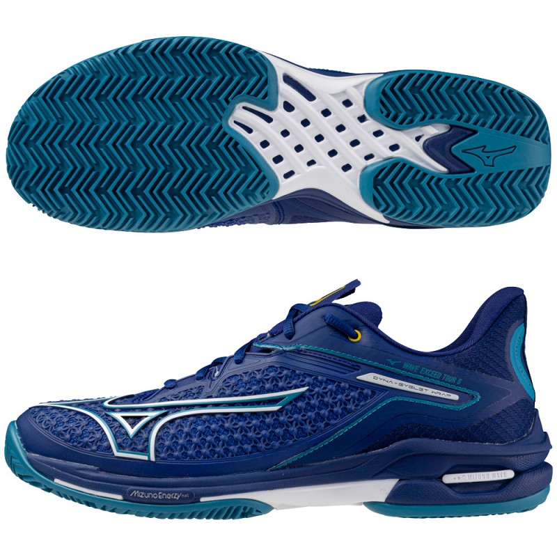 Mizuno Wave Exceed Tour CC bellwether blue 2025 padelschoenen Mizuno Wave Exceed Tour CC bellwether blue 2025 padelschoenen