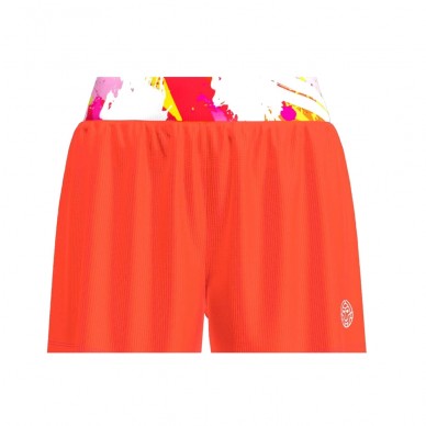 Bidi Badu Wild Arts Gedrukte 2IN1 witte roze Short