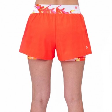 Bidi Badu Wild Arts Gedrukte 2IN1 witte roze Short