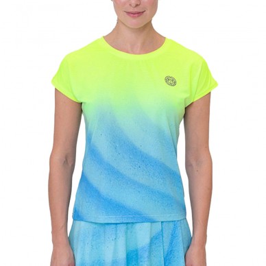 Bidi Badu Beach Spirit Capsleeve gele blauwe t-shirt