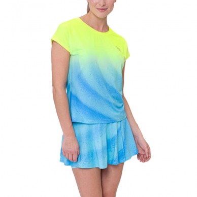 Bidi Badu Beach Spirit Capsleeve gele blauwe t-shirt