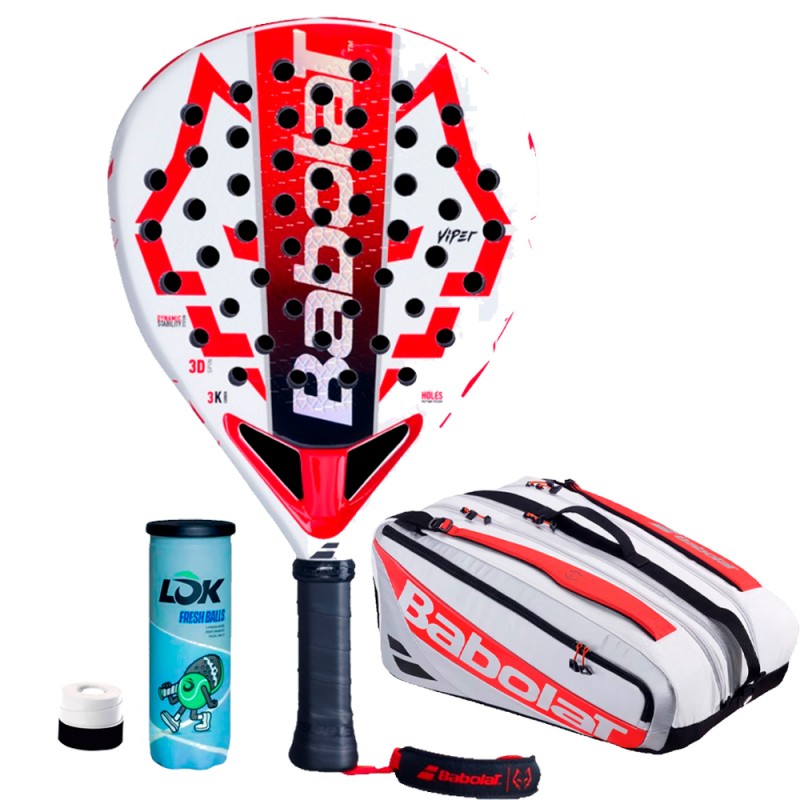 Pack Babolat Technical Viper Lebrón 2025 + Padeltas + Ballen