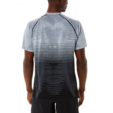 Asics Seamless SS Top zwart grijs shirt