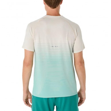 Asics Seamless SS Top wit groene T-shirt