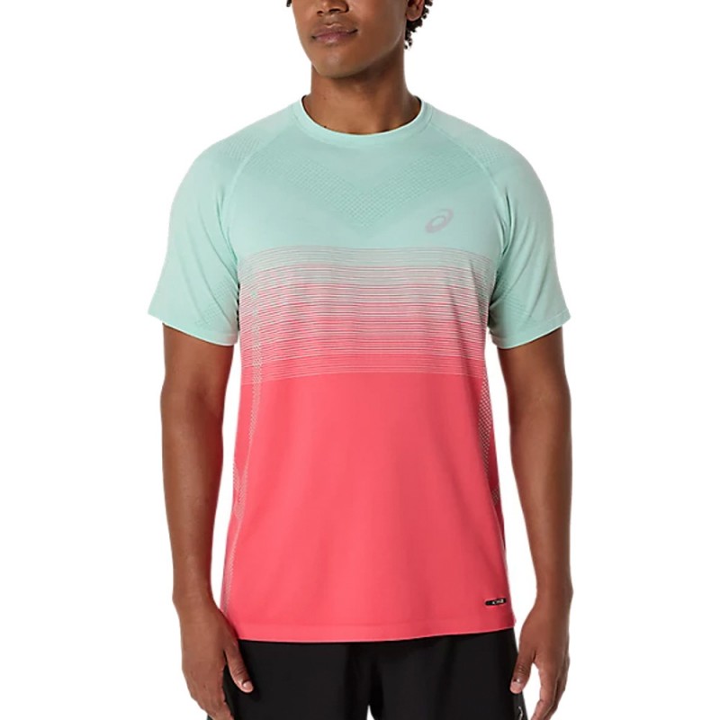Asics Seamless SS Top koraal groene T-Shirt Asics Seamless SS Top koraal groene T-Shirt