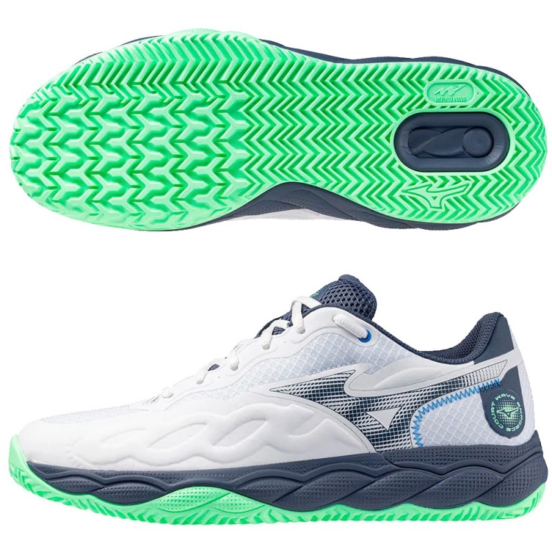 Mizuno Wave Enforce Court CC white green heren 2025 Mizuno Wave Enforce Court CC white green heren 2025