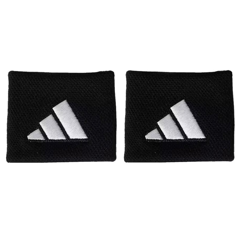 Adidas polsbandjes S zwart met wit logo
