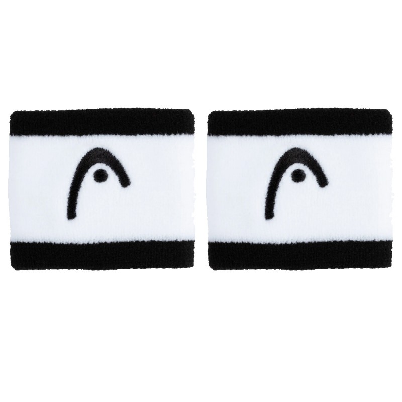 Head Polsbandjes Striped 2.5 zwarte witte Head Polsbandjes Striped 2.5 zwarte witte