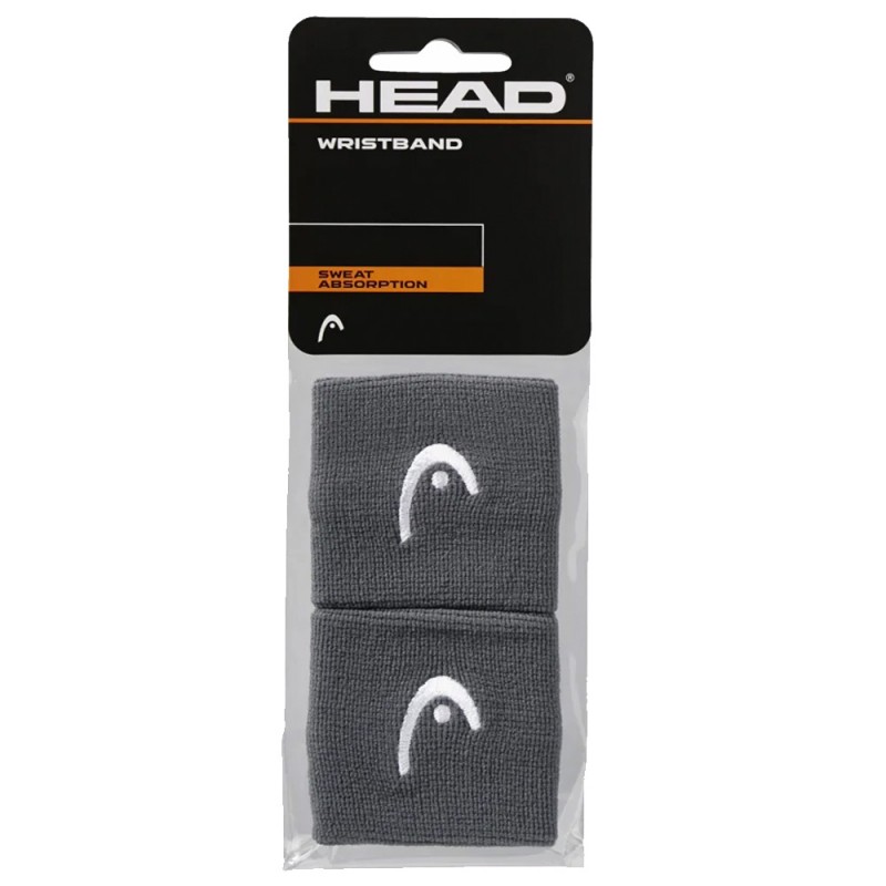 Head polsbandjes 2.5" donker grijze Head polsbandjes 2.5" donker grijze