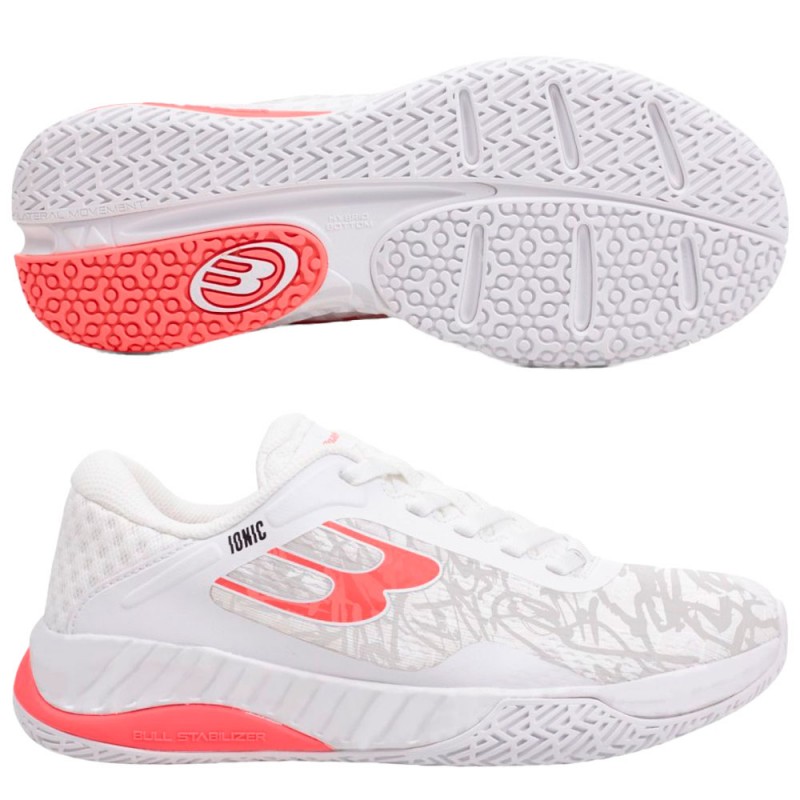 Bullpadel Ionic Woman 25V white pink dames 2025