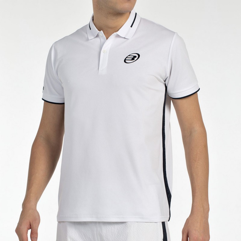Bullpadel Leiro wit zwart polo