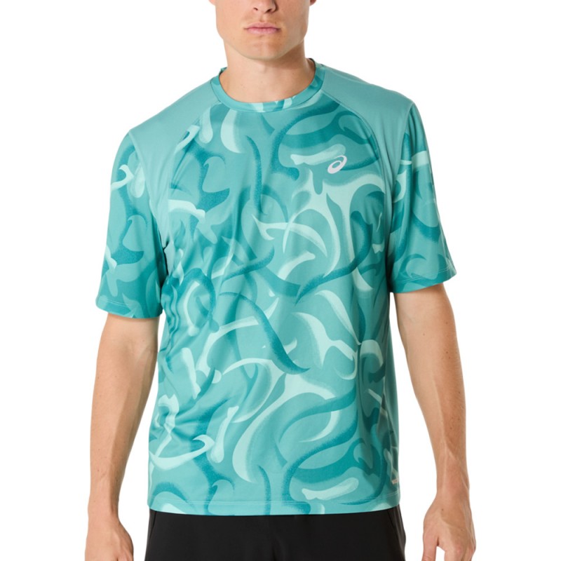 Asics Road Lite Show SS Top groene T-shirt