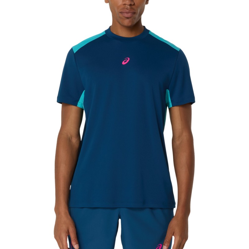 Asics Court SS Top blauwe T-Shirt