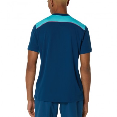 Asics Court SS Top blauwe T-Shirt