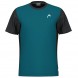 Head Slice teal blauw t-shirt