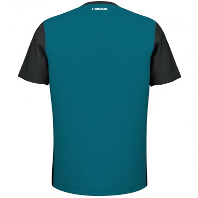 Head Slice teal blauw t-shirt