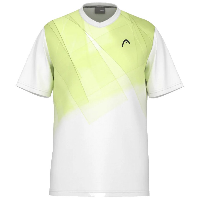 Head Topspin witte limoen t-shirt Head Topspin witte limoen t-shirt