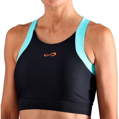 Endless Top Crop zwart blauw Top Tank
