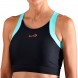 Endless Top Crop zwart blauw Top Tank