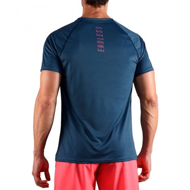 Endless Feisty Hexagon blauwe abyss T-shirt
