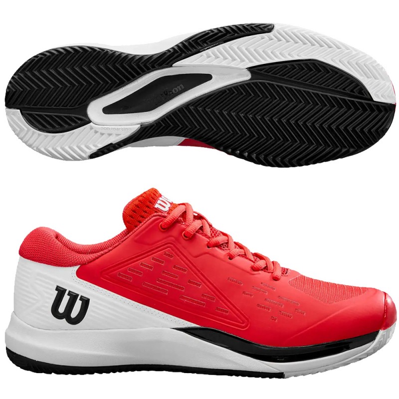 Wilson Rush Pro Ace Clay red white heren 2025