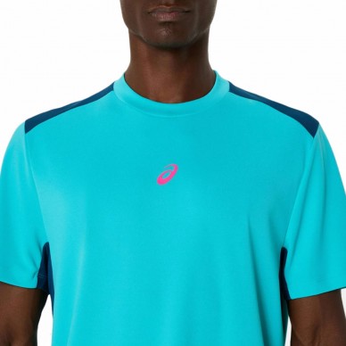 Asics Court SS Top elektrisch blauw T-shirt
