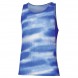 Mizuno Dryaeroflow Graphic Tank blauw wit T-shirt