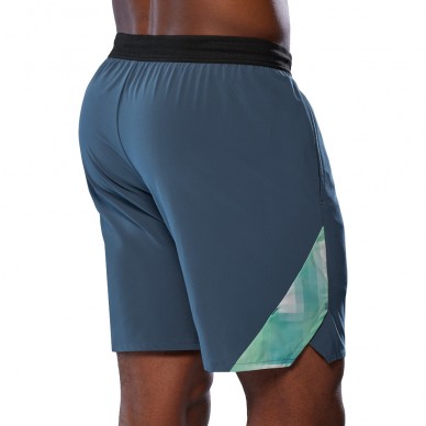 Mizuno Tennis 8IN Amply indigo blauw Short