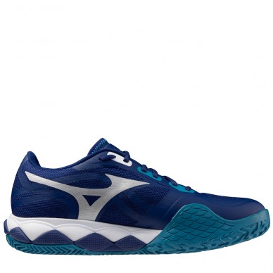 Mizuno Wave Enforce Tour 2 CC bellwether blue white heren 2025