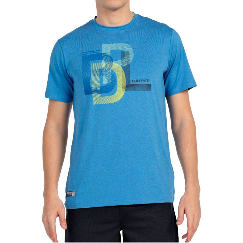 Bullpadel Bebas blauwe T-shirt Bullpadel Bebas blauwe T-shirt