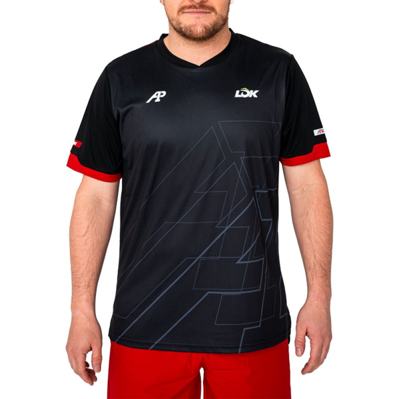 Lok Pikes A1Padel zwarte T-shirt Lok Pikes A1Padel zwarte T-shirt