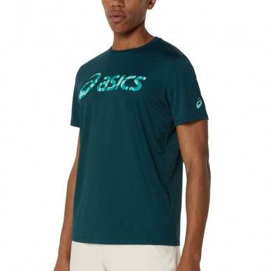 Asics Match Seasonal Graphic TEE groene T-shirt