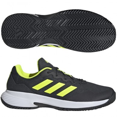 Adidas Gamecourt 2 M carbon lucid lemon heren 2025