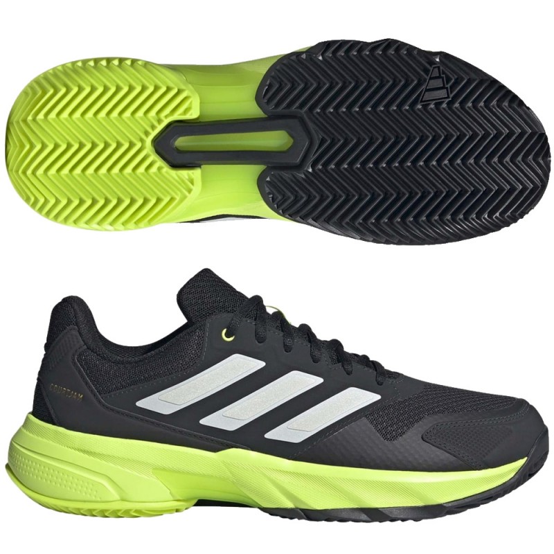 Adidas Courtjam Control M carbon lucid lemon heren 2025