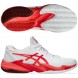 Asics Court FF3 Novak Clay white electric red heren 2025