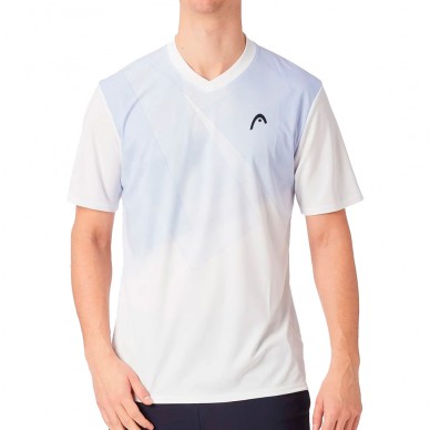 Head Topspin blauw wit T-shirt