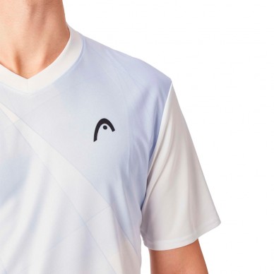 Head Topspin blauw wit T-shirt