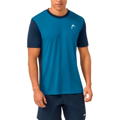 Head Slice teal blauw t-shirt
