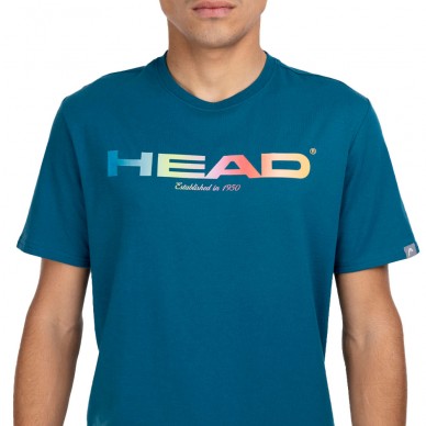Head Rainbow groenblauwe t-shirt