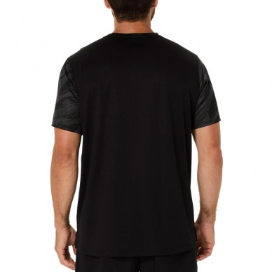 Asics Core All over Print SS Top zwarte T-shirt